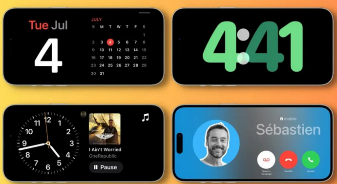 掇刀苹果手机维修分享iOS17横屏充电待机显示有什么好处 